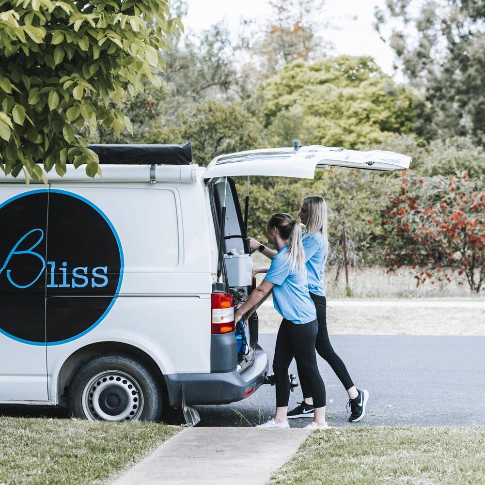 bliss cleaning van